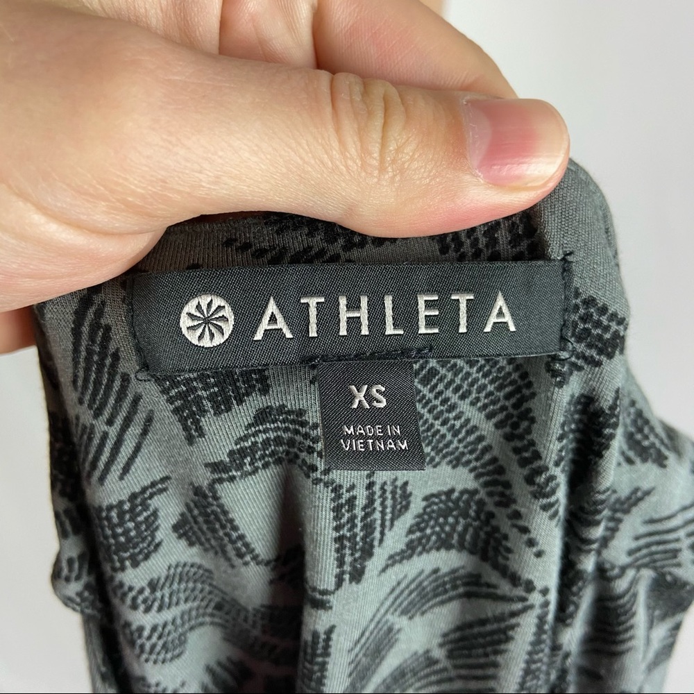 Athleta Gray Black Sleeveless Tank Dress - Picture 6 of 6